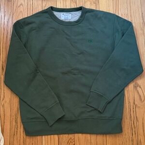 Champion Men's Forest Green Crewneck Sweater size L